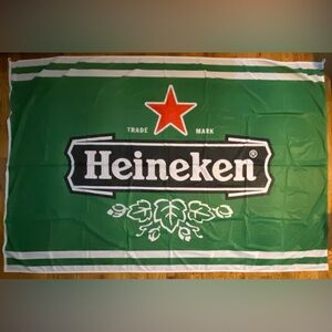Heineken Extra Large Flag - Make an Offer- Approx 6x9 feet / 72x108 inches